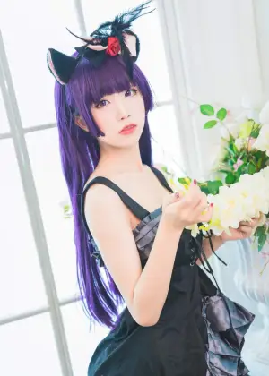 水淼Aqua  – 黑猫 冷门小礼服 [9P-101MB]