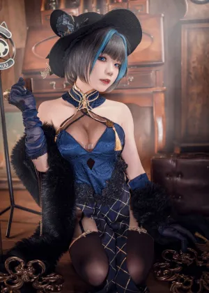 铁打萌萌 – 柴郡旗袍 [19P-162MB]