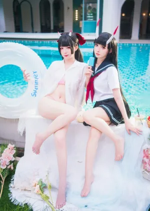 封疆疆v&祖木子 – 能代x酒匂泳装 [43P-581MB]