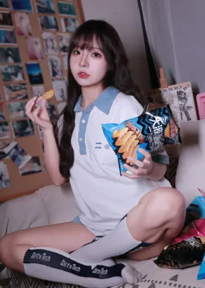 Kokuhui(yuuhui玉汇) – 蓝白条少女 [81P-807MB]