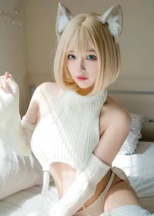 狐洛洛子 – 慵懒白猫 [36P-462MB]