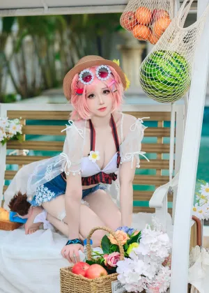 焖焖碳 – 明日方舟 澄闪泳装 [22P-166MB]