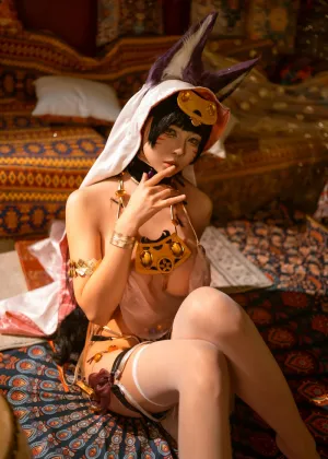 上杉绘黎落 – 碧蓝航线 武藏同人舞娘 [18P-448MB]