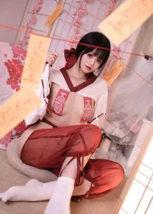 星黛鹿鹿 – 祈福巫女 [56P-723MB]