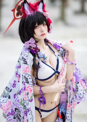 九柒喵 – 蔚蓝档案 狐坂若藻泳装 [23P-156MB]