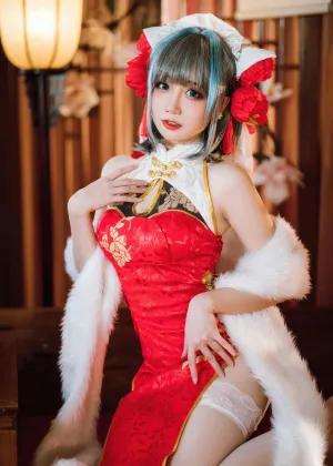 焖焖碳 – 碧蓝航线 柴郡新春旗袍 [29P-181MB]