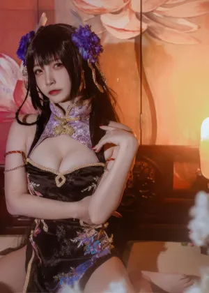 二佐Nisa – 碧蓝航线 比叡鲟旗袍 [24P-388MB]