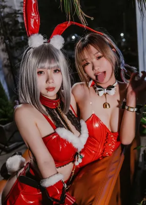 末夜&柒柒_Lust77 – 双人圣诞礼物 [64P-970MB]