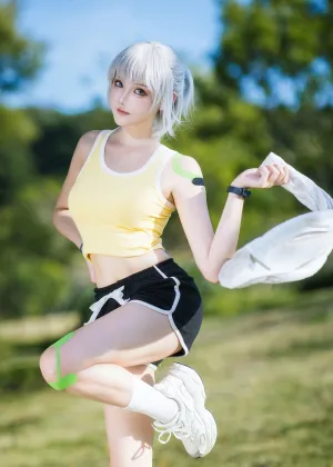 瓜希酱 – 灵笼 白月魁运动服 [15P-49MB]