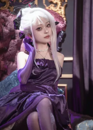 矢量鱼 – 蔚蓝档案 空崎日奈连衣裙 [34P-259MB]