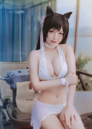 半半子 BANBANKO – 碧蓝航线 爱宕泳装 [27P-171MB]